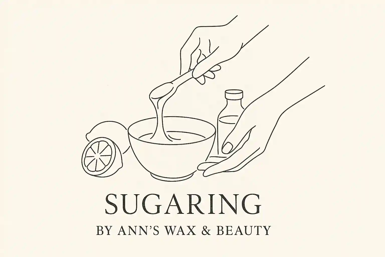 afbeelding van sugar wax in een pot met een citroen er naast.