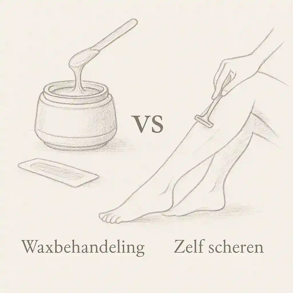 Vergelijking tussen een wax strip en een scheermesje als ontharingsmethoden